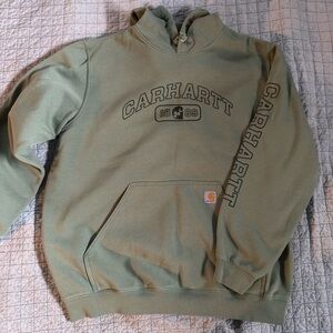 Carhartt Men’s Sage Green Loose Fit Hoodie XL
